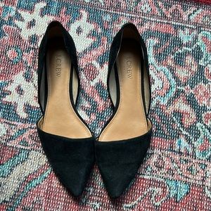 J Crew suede pointed toe flats